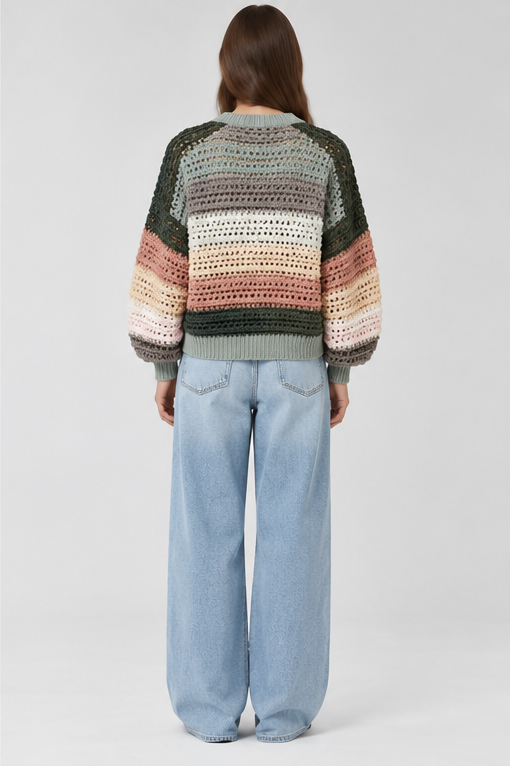 Elara Cardigan Striped