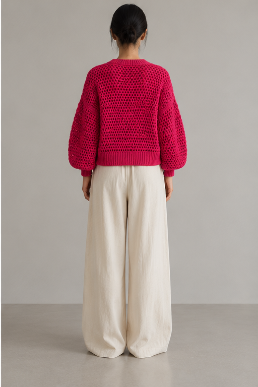 Elara Cardigan Fucia