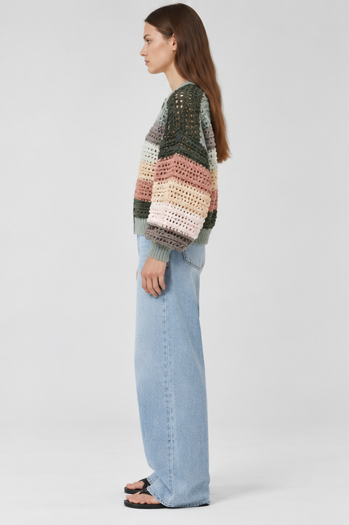 Elara Cardigan Striped